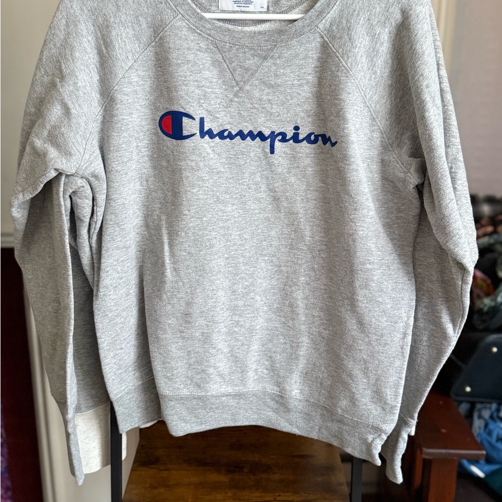 Champion Heather Gray Athletic Sweatshirt